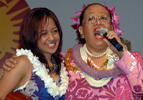 Raiatea Helm and Karen Keawehawaii
